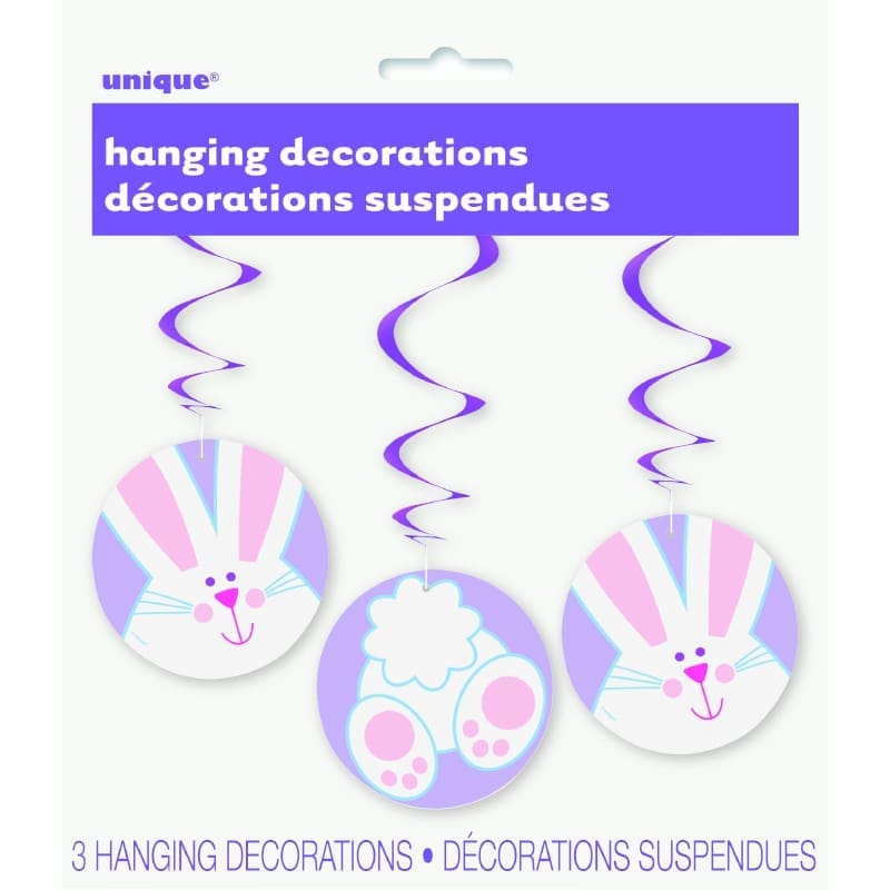 Hanging Swirls Easter Bunny Pk3