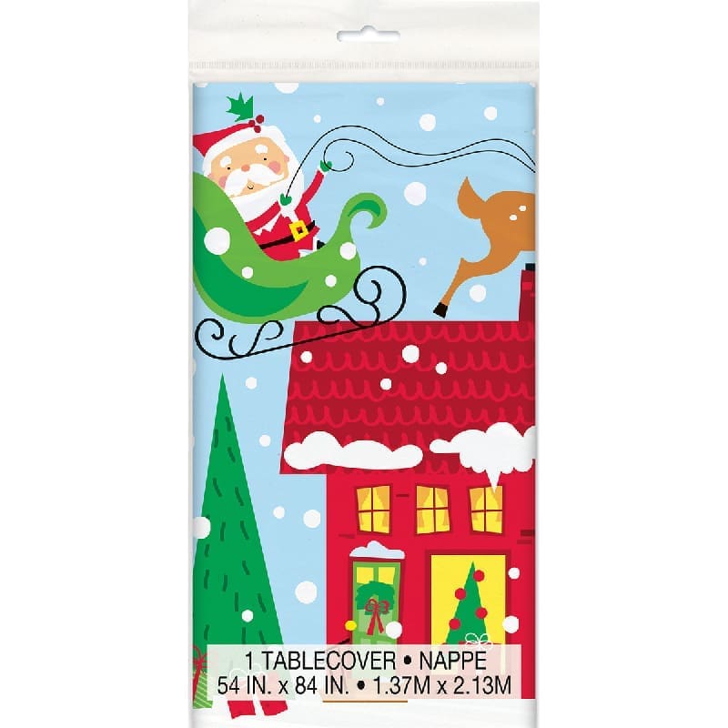 Santa Ho Ho Ho Tablecloth Rect