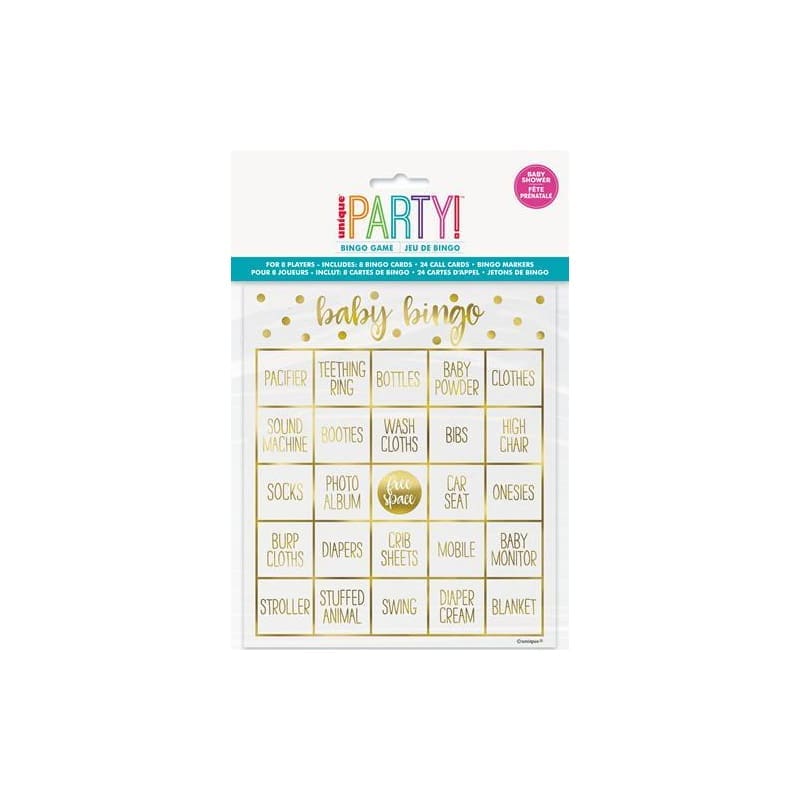 Game Baby Bingo Foil Stamped Pk8