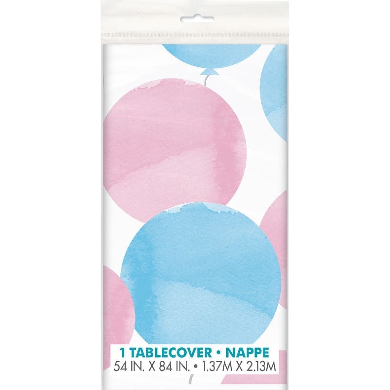 Tablecloth Rect Baby Reveal Balloons