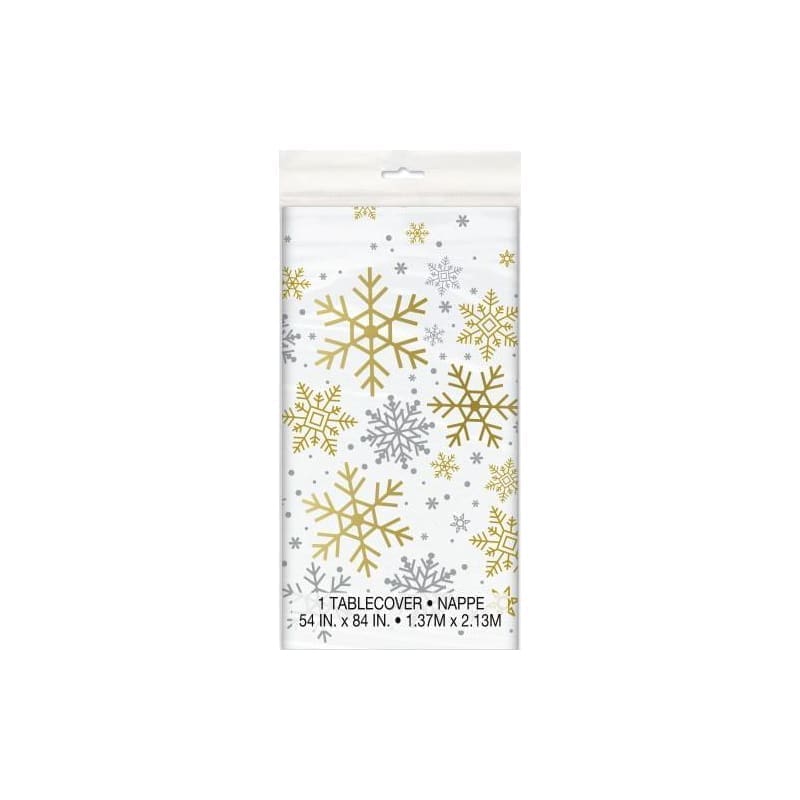 Christmas Snowflakes Tablecloth Rect