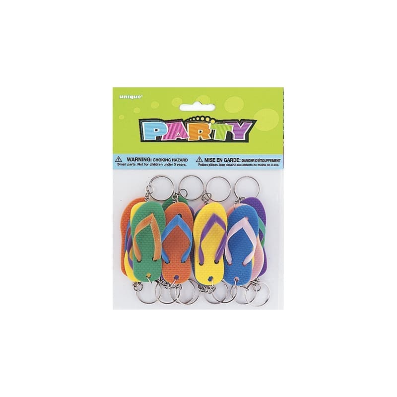 Keychain Flip Flop Thongs Pk12