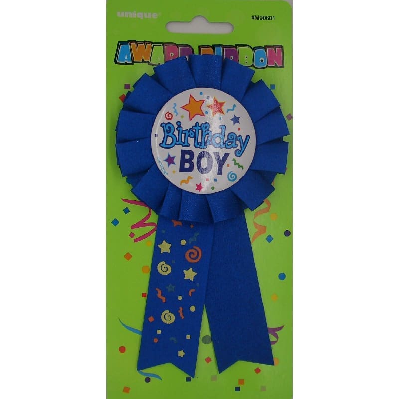 Badge Rosette Birthday Boy Award Ribbon