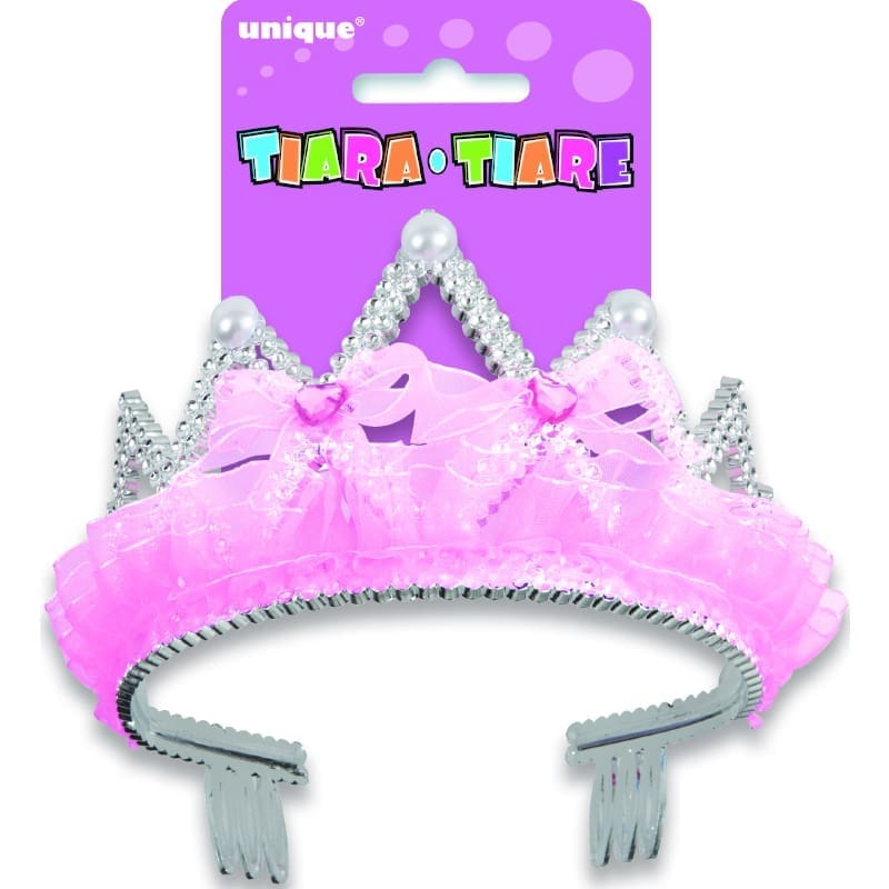 Tiara Bows and Ribbon Pink