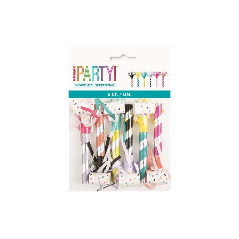 Blowouts Fancy Fringed Striped Pk6