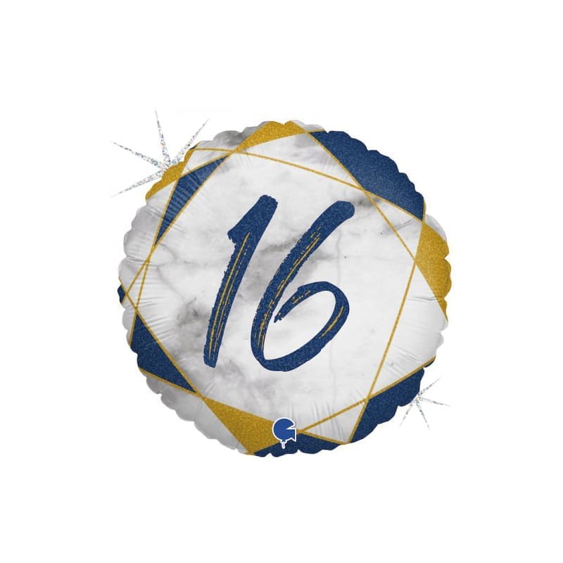 Foil 45cm 16 Marble Blue