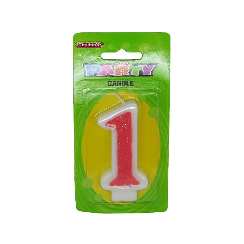 Candle Glitter Pink 1