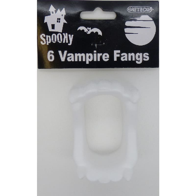 Vampire Fangs White Pk6
