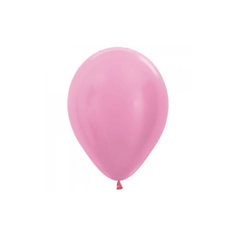 Balloons 12cm Metallic Light Pink Pk100