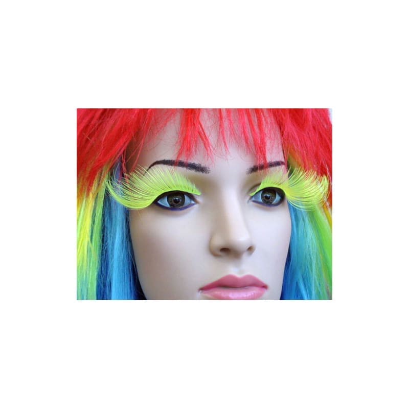 Eyelashes Neon Green Long Tapered