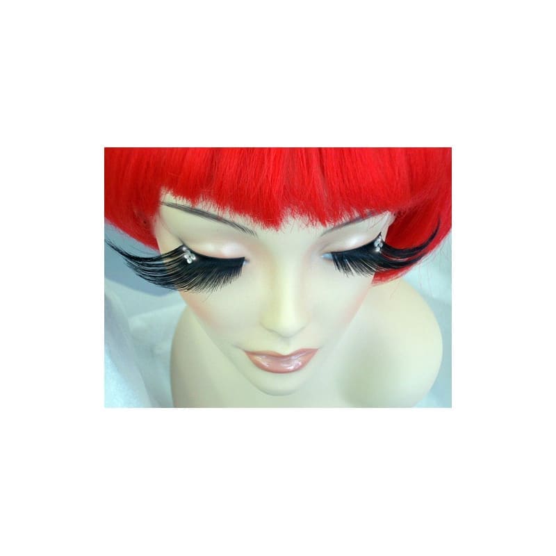 Eyelashes Jumbo Black with Crystals