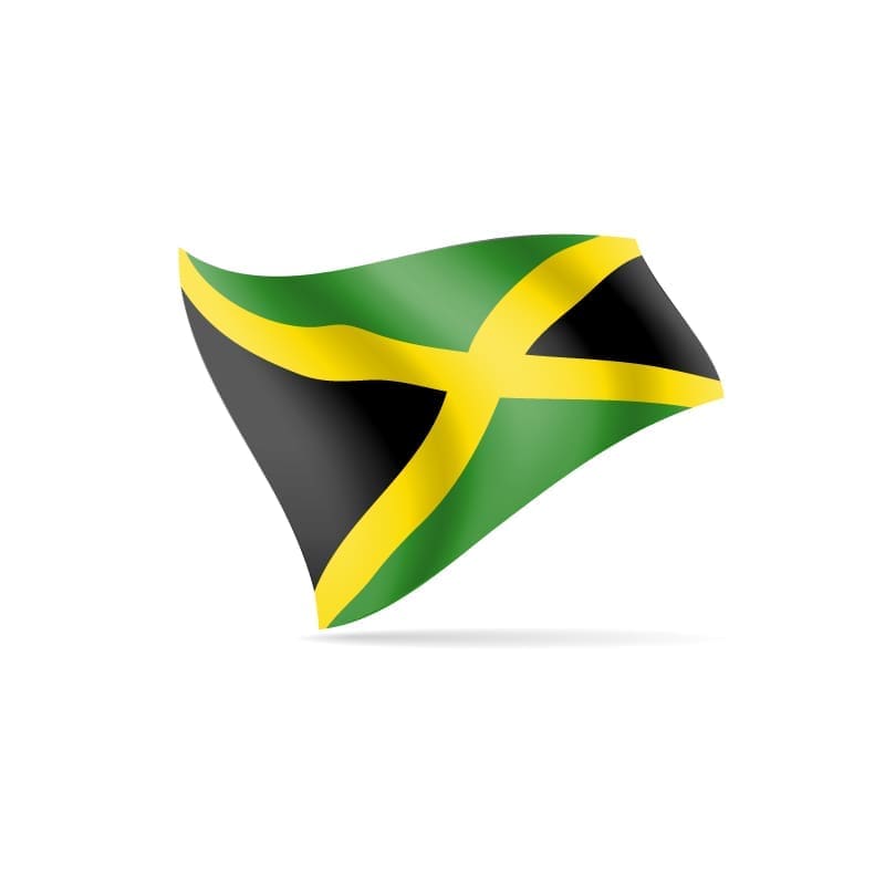 Desk Flag Jamaica 10cm x 15cm