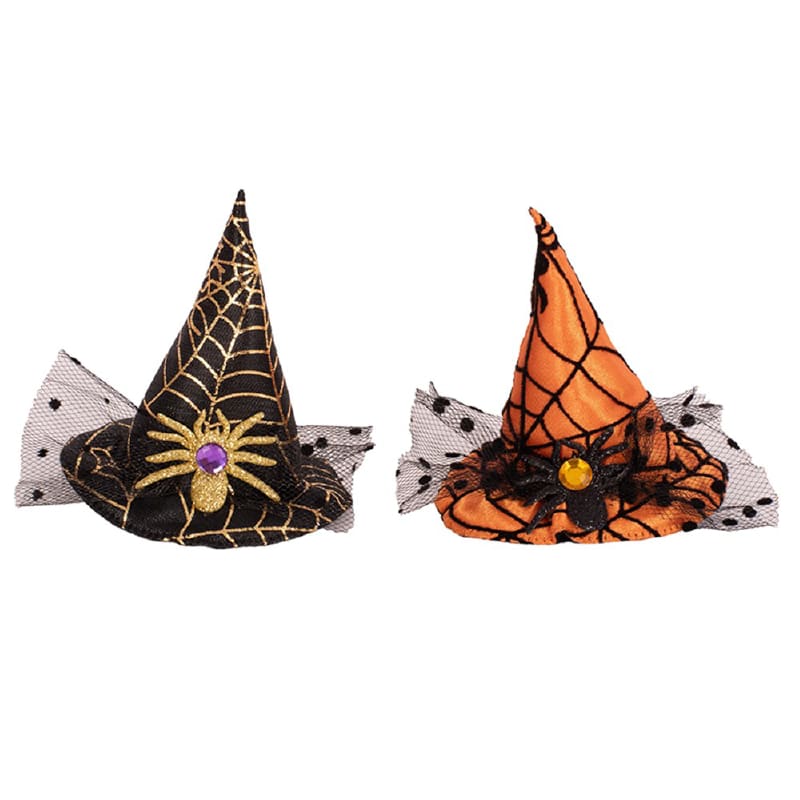 Witch Hat Hairclips Asst