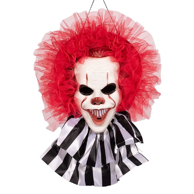Hanging Evil Clown Face 45cm