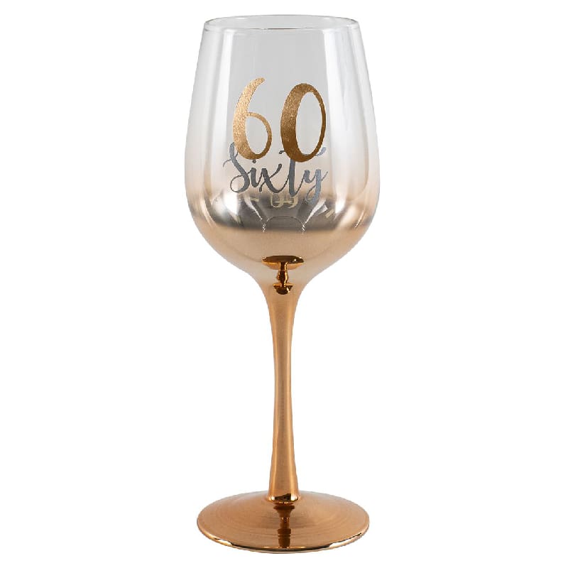 Wine Glass 60 Sixty Ombre Rose Gold