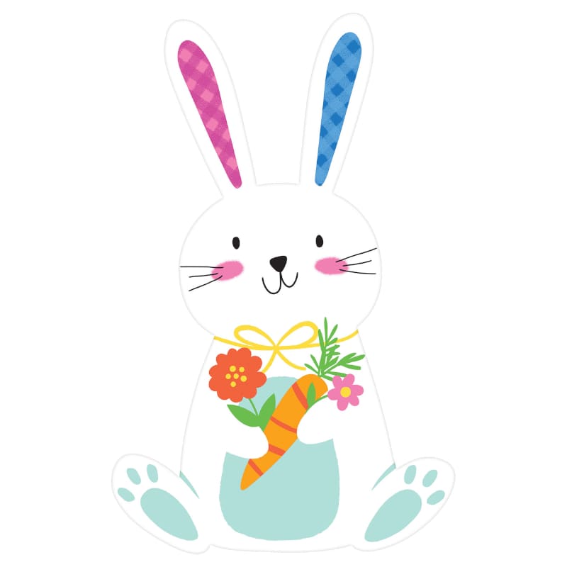 Easter Cutout Bunny with Carrot