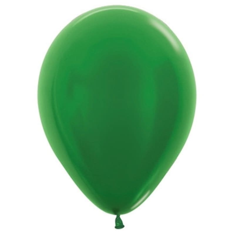 Balloons 12cm Metallic Emerald Green P50
