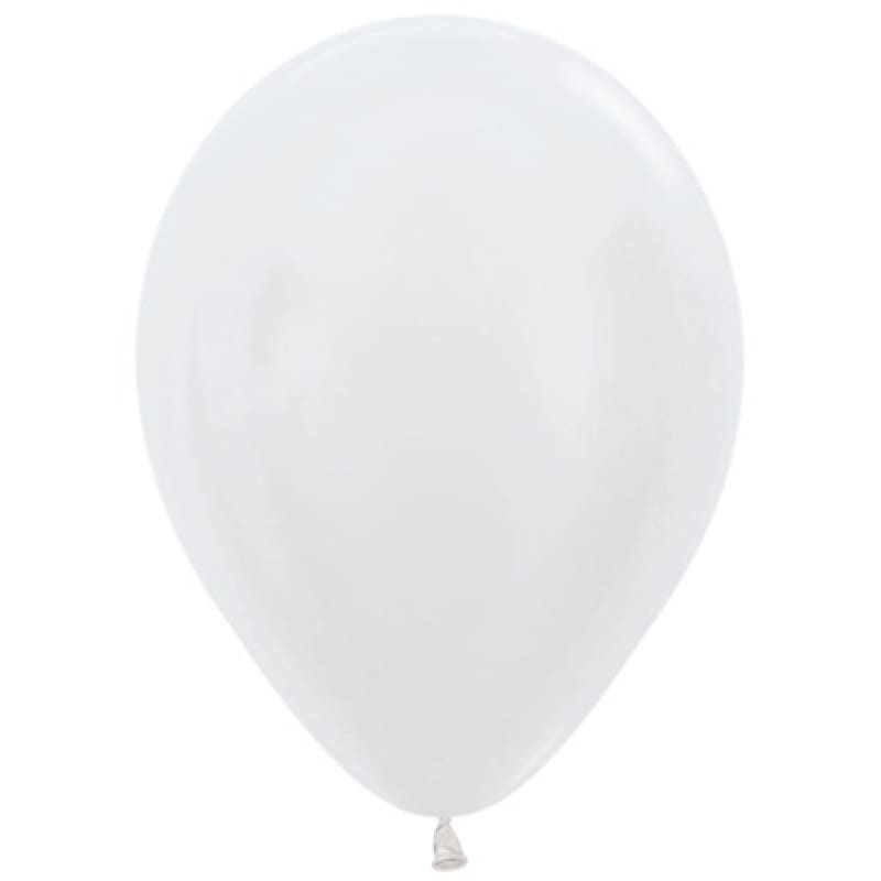 Balloons 30cm Pearl White Pk25