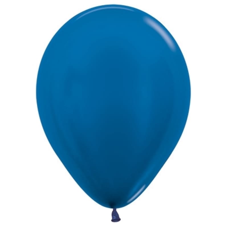 Balloons 30cm Metallic Royal Blue Pk25