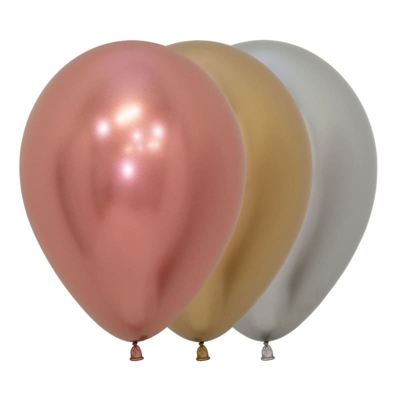 Balloons 12cm Reflex (Chrome)