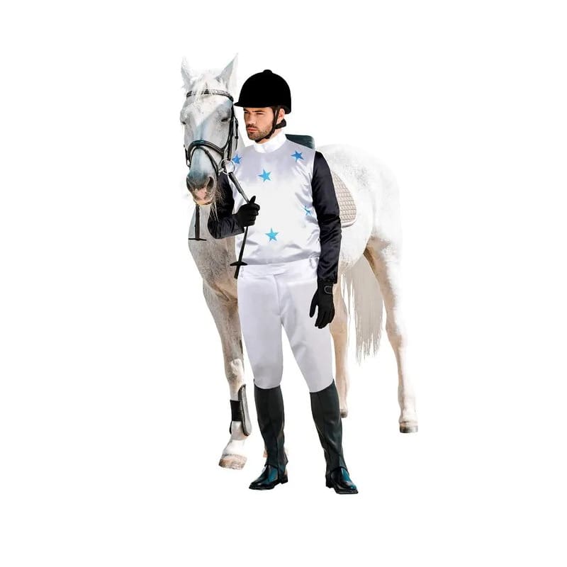 Costume Adult Jockey White Male M