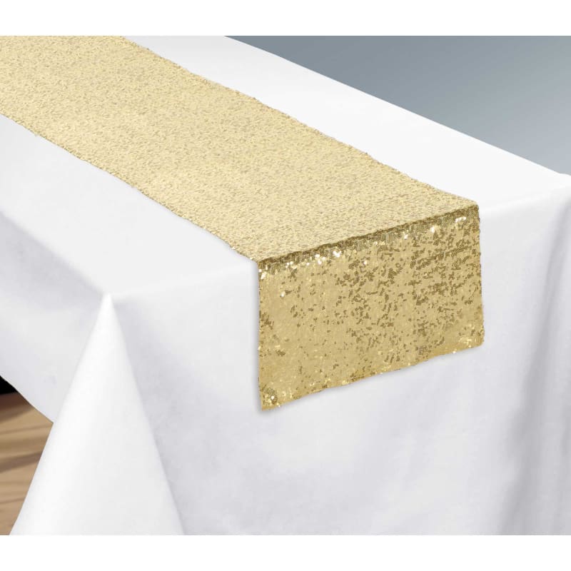 Table Runner Sequin Gold