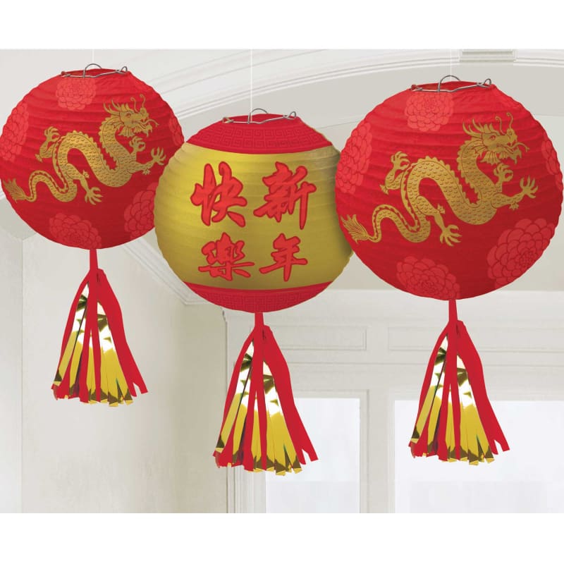 Chinese New Year Lanterns Pk3