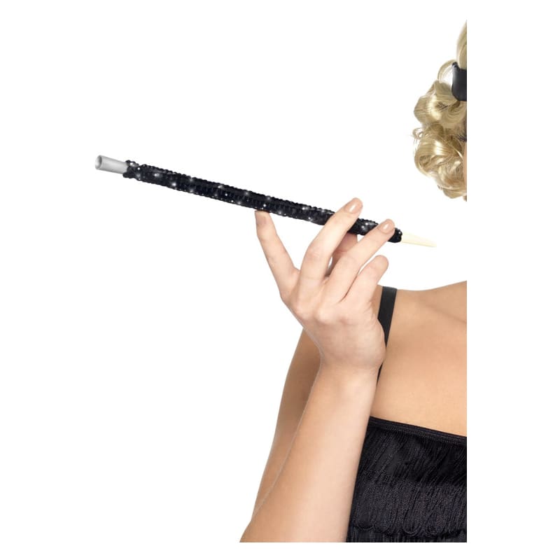 Cigarette Holder Black Sequined