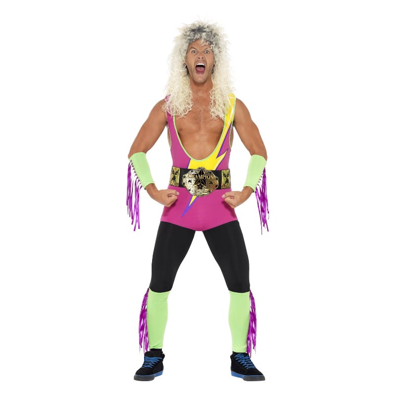 Costume Adult Retro Wrestler M