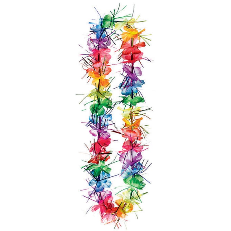 Lei Flower Rainbow Tinsel