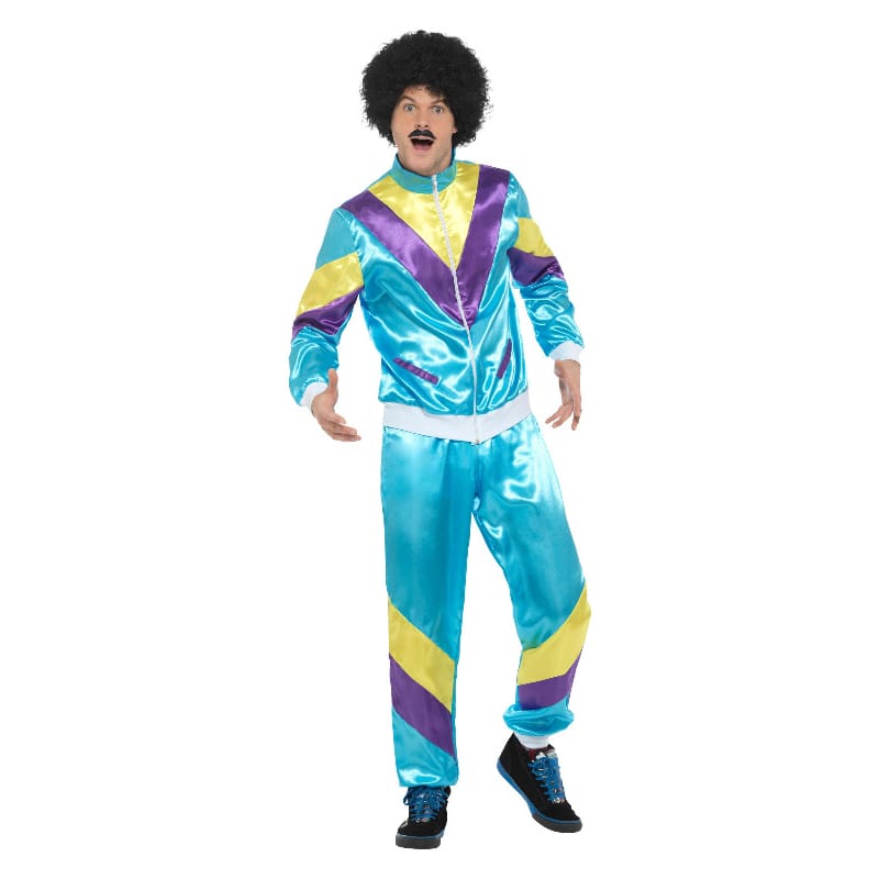 Costume Adult Shell Suit Male Blue M
