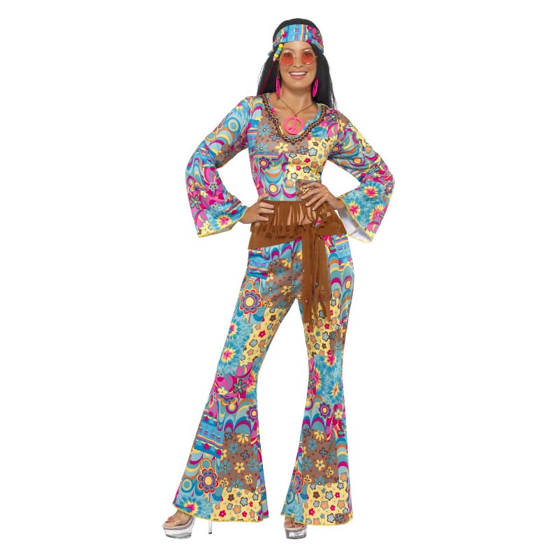 Costume Adult Hippie Flower Power M