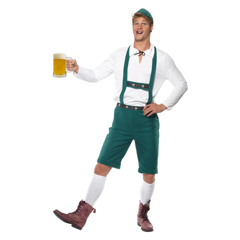 Costume Adult Oktoberfest Lederh Green M