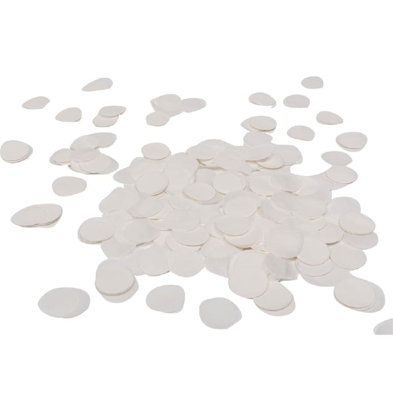 Confetti Paper Round White 15g