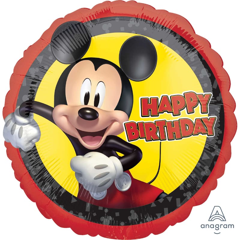 Foil 45cm Mickey Mouse Happy Birthday