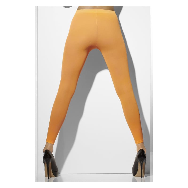 Tights Footless Neon Orange Opaque NLA