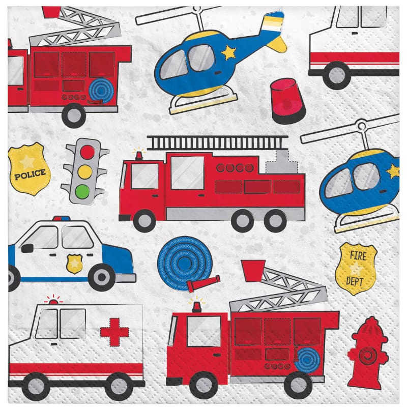 First Responders Lunch Napkins Pk16