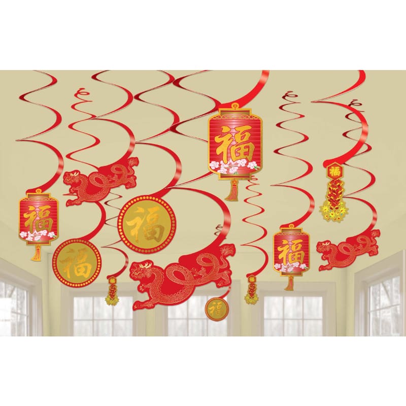 Hanging Swirls Chinese New Year Pk12