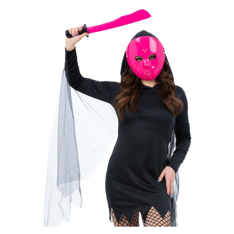 Mask Hockey Jason with Machette Pink