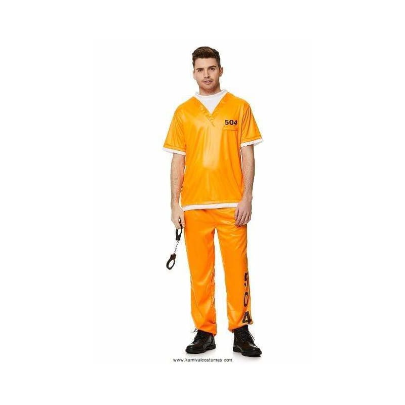 Costume Adult Prisoner Orange Inmate M