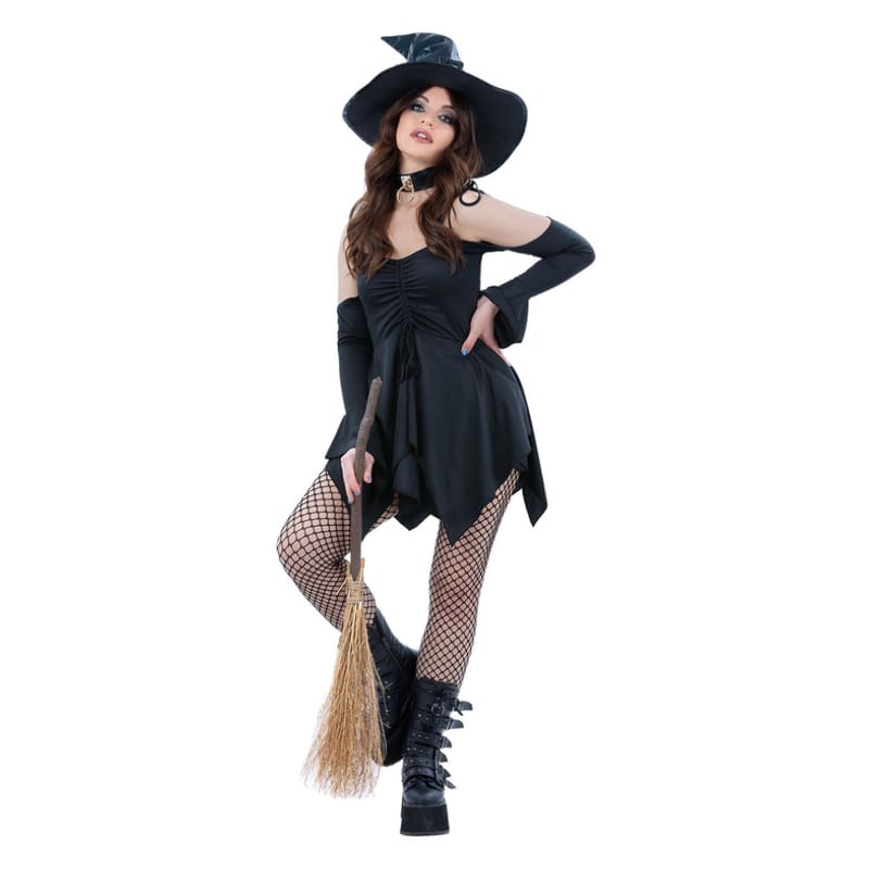Costume Adult Witch Black Short M