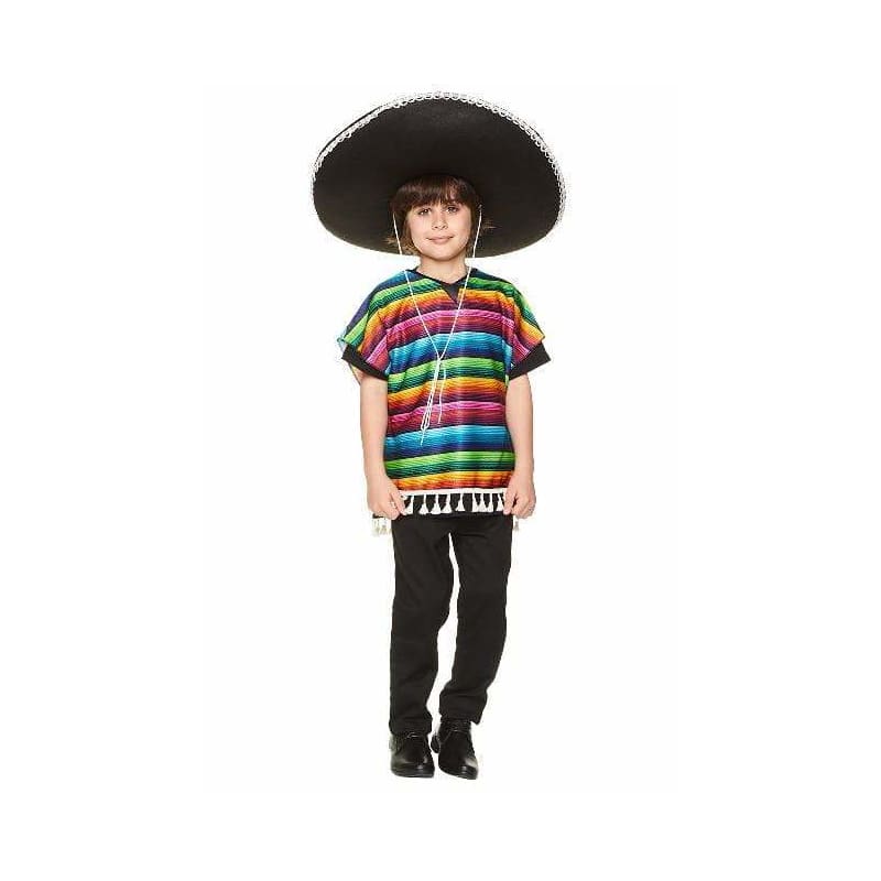Costume Child Mexican Poncho Bright