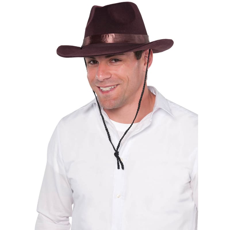 Hat Cowboy Brown Flocked