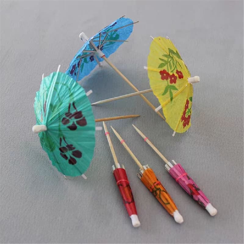Luau Umbrella Parasol Picks Pk12