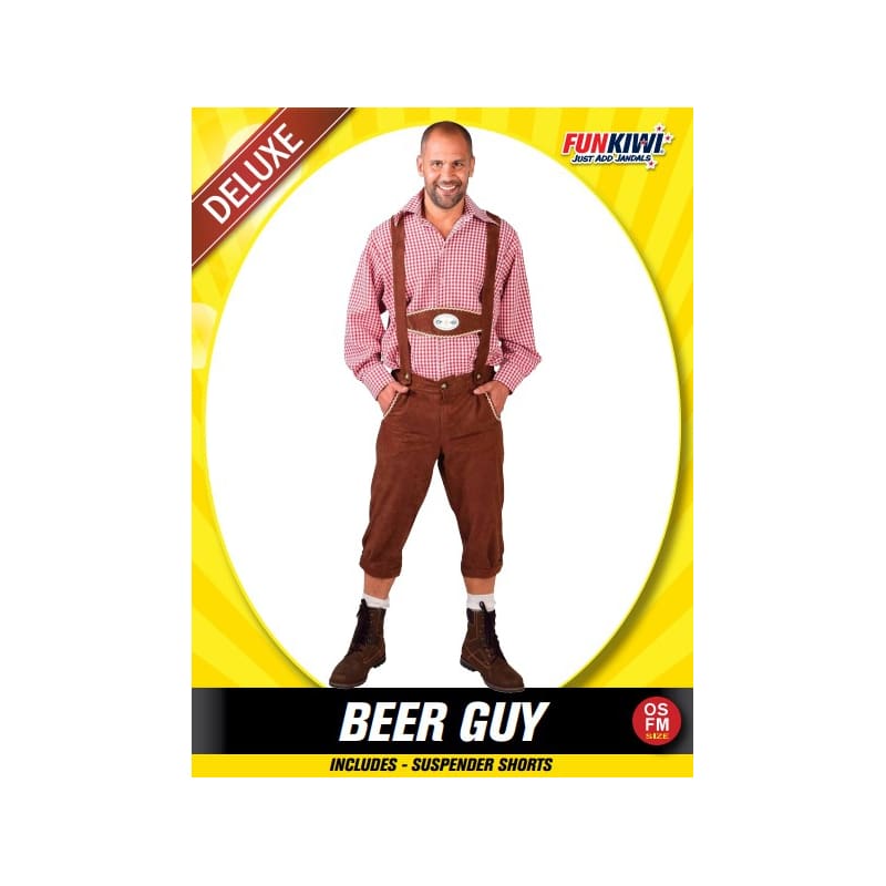 Costume Adult Beer Guy Red