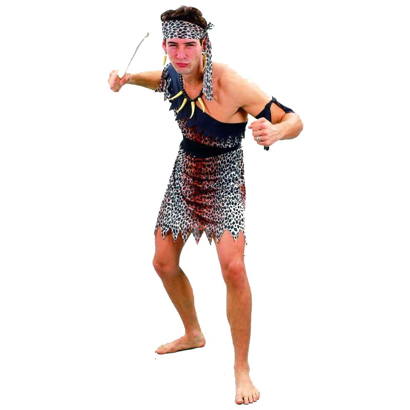 Costume Adult Caveman Black Trim