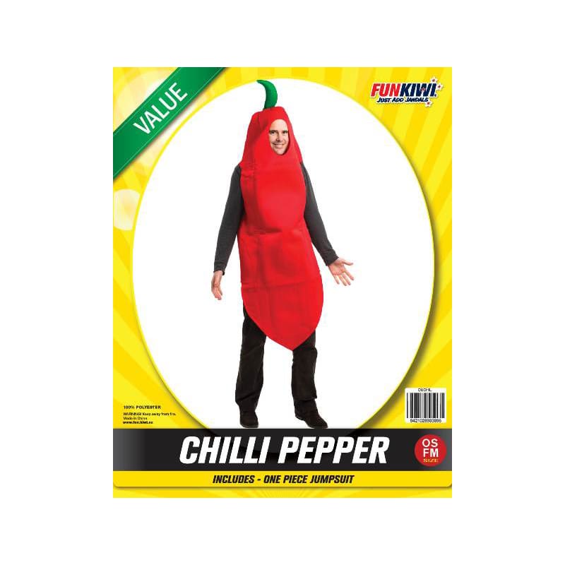 Costume Adult Chilli Pepper Red