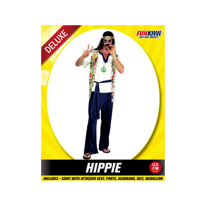 Costume Adult Hippie Man Green