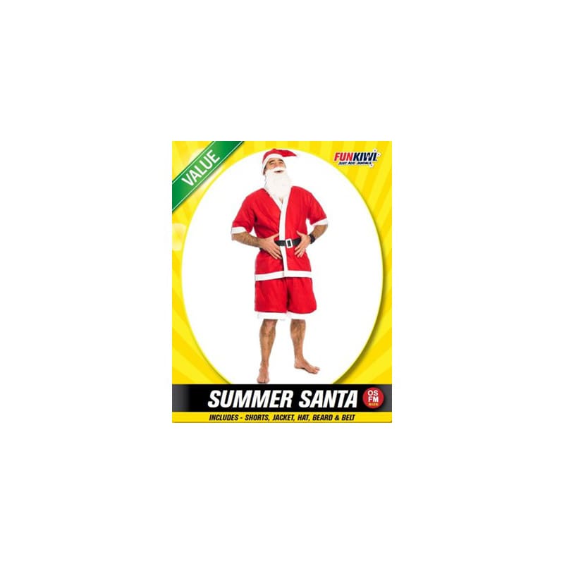 Costume Adult Casual Summer Santa