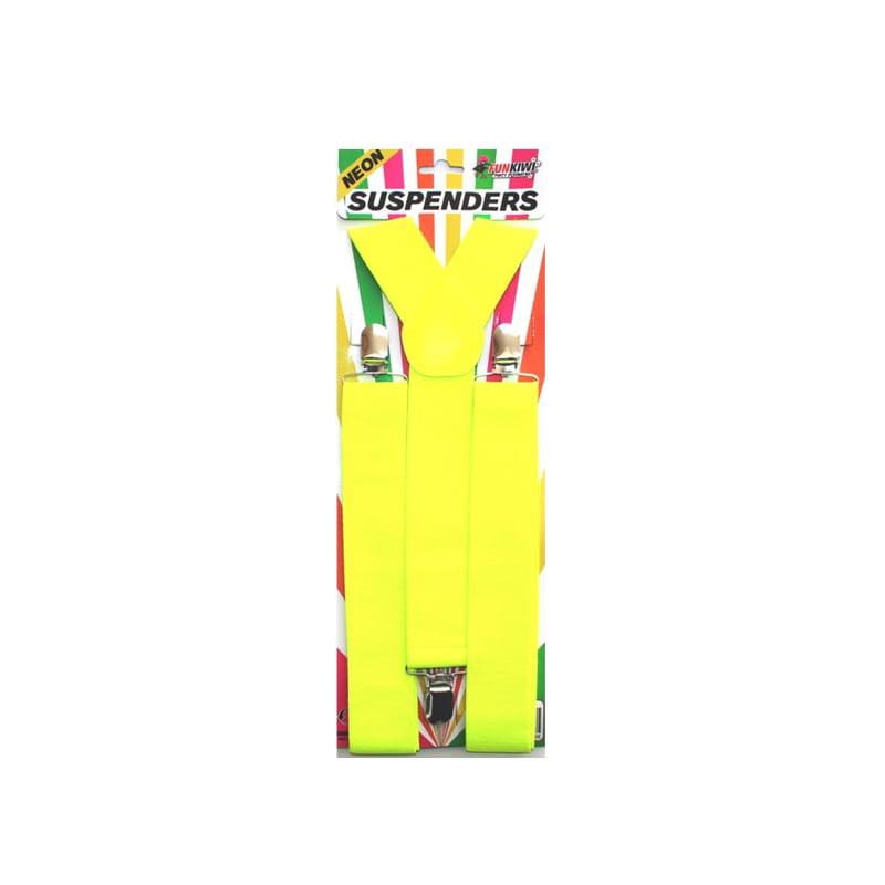 Suspenders Neon Yellow
